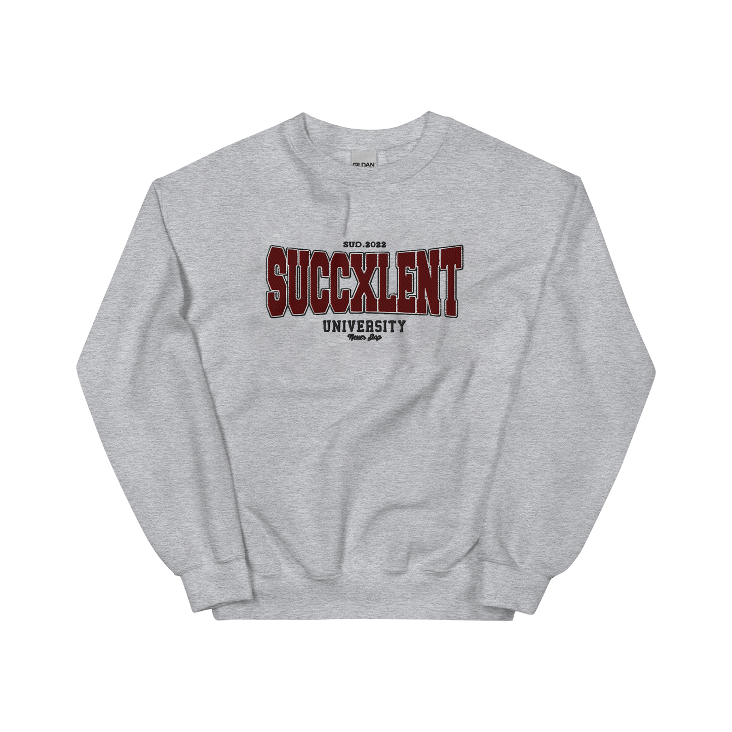 SUCCXLENT University sweat gris