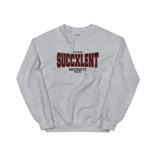 SUCCXLENT University sweat gris